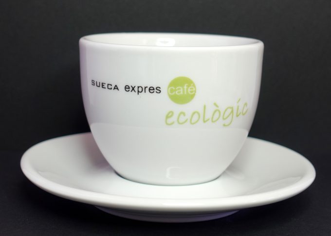 Taza y plato café con leche ECO Sueca Expres Café - Imagen 2